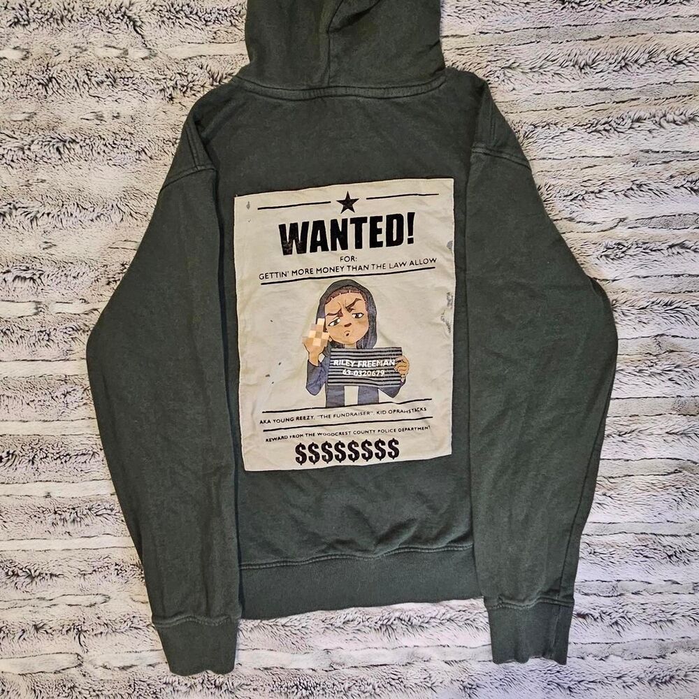 Unbranded Men's Green and Khaki Hoodie